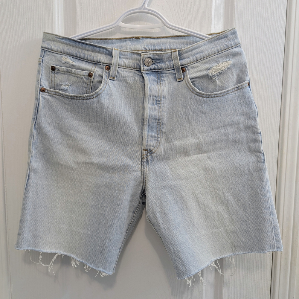 Levi's Light Blue Denim Shorts